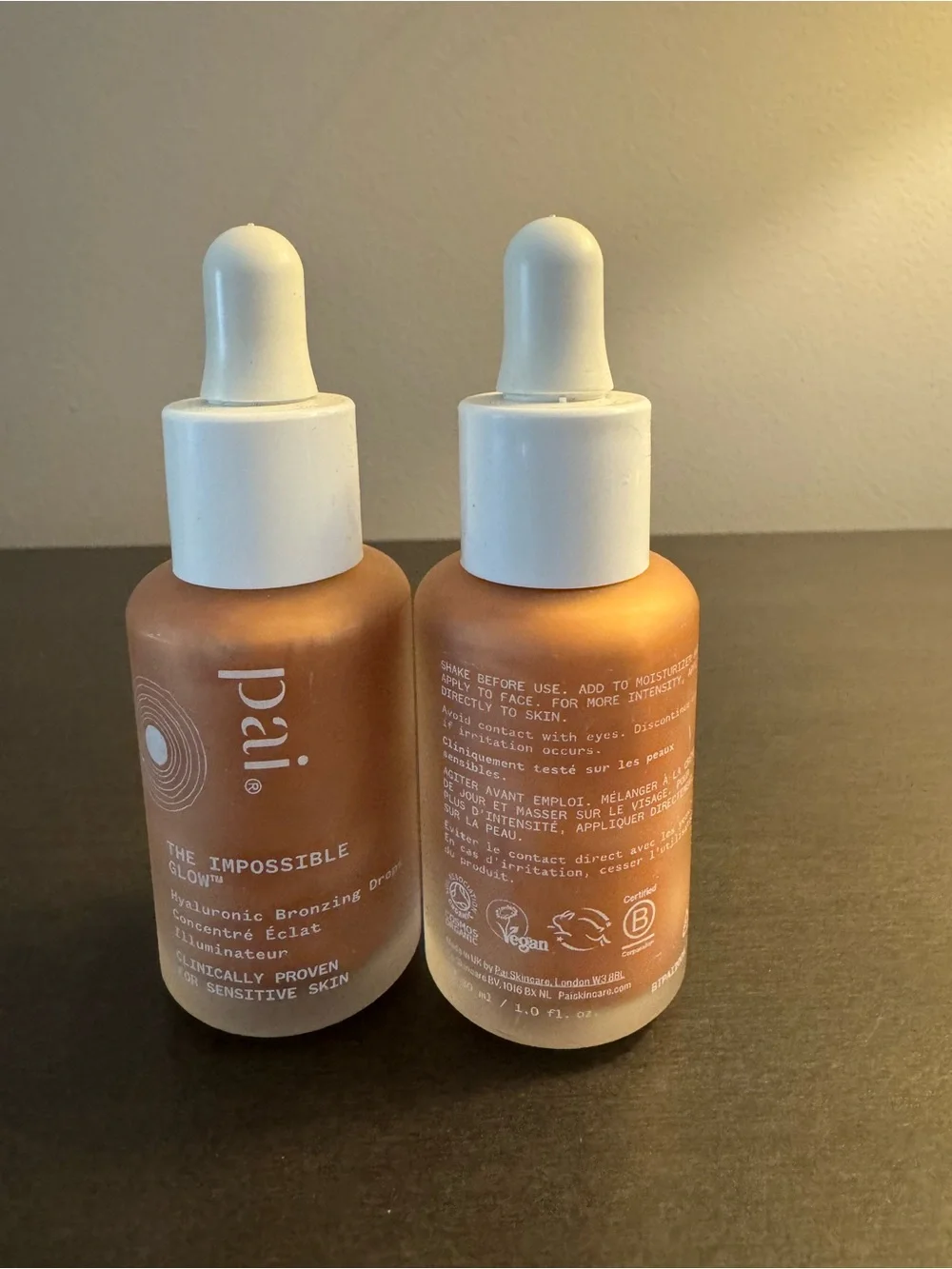 Pai Skincare The Impossible Glow Bronzing Drops 1 oz 30 ml Full Size 7/26 X2